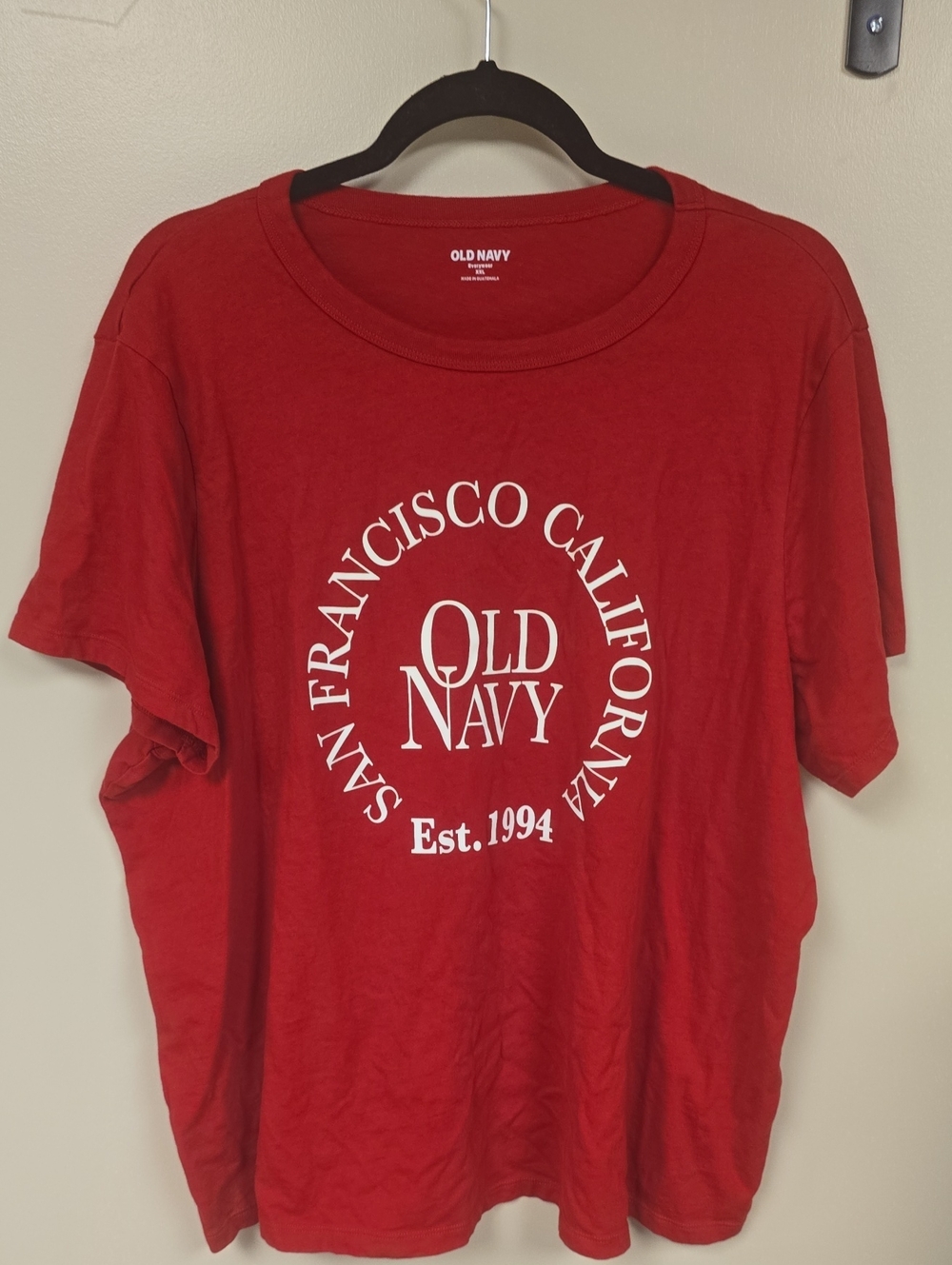 Old Navy Red San Francisco Graphic Tee